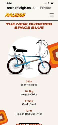 Raleigh chopper mk4 brand - brand, new